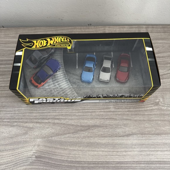 Hot Wheels Toy Cars, Premium Fast & Furious Tokyo Drift Bundle, 5 1:64 Scale...